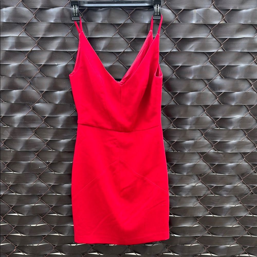 Black Halo Red Bodycon Mini Dress Spaghetti Strap